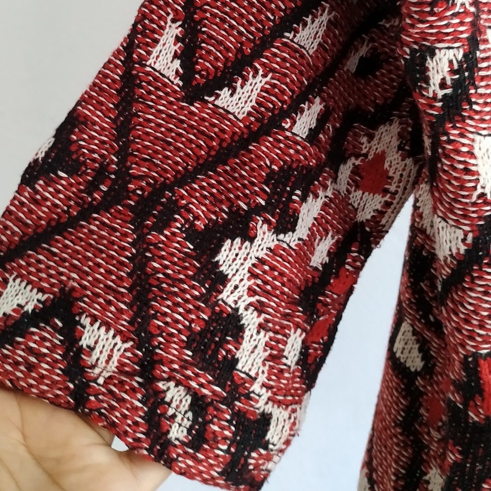 Divided H&M ladies long Open front textured Fringe Cardigan - Picture 8 of 15
